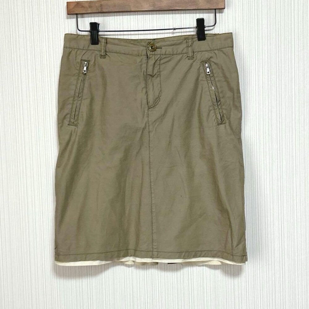 Afee Tight Mini Skirt Cargo Green